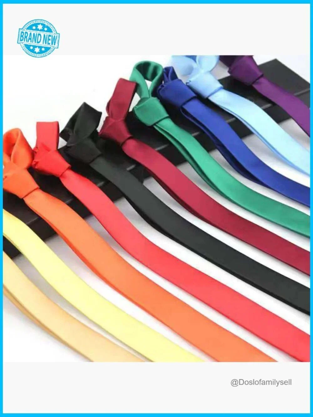 Ultra Skinny Slim Necktie Kipper Tie Business Formal Silk Polyester